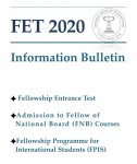 FET FNB exam 2020 dates bulletin application form available Natboard announces new pattern